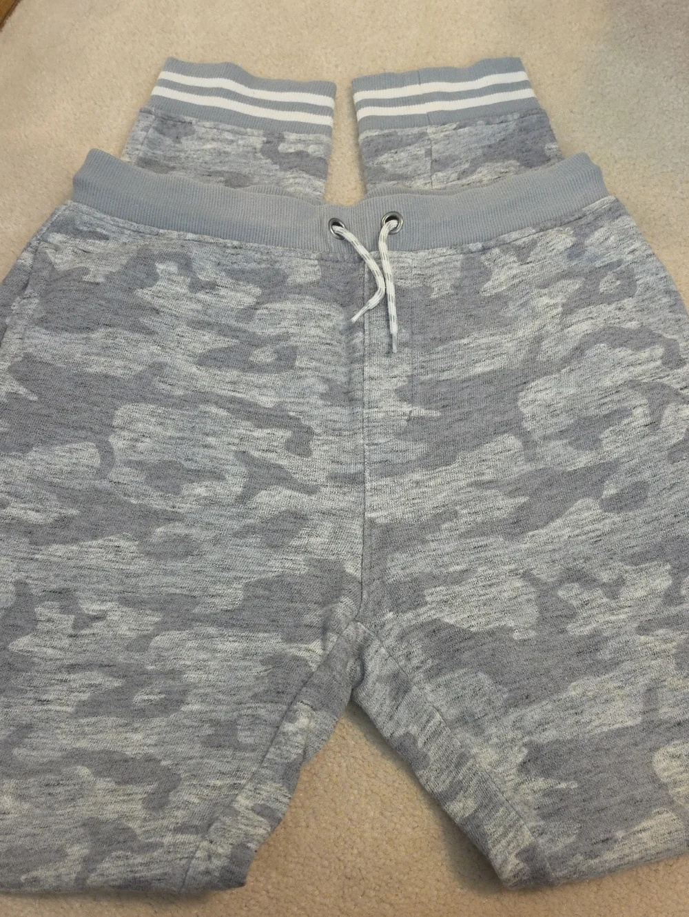 Gymboree Light Gray CAMO Knit SweatPANTS